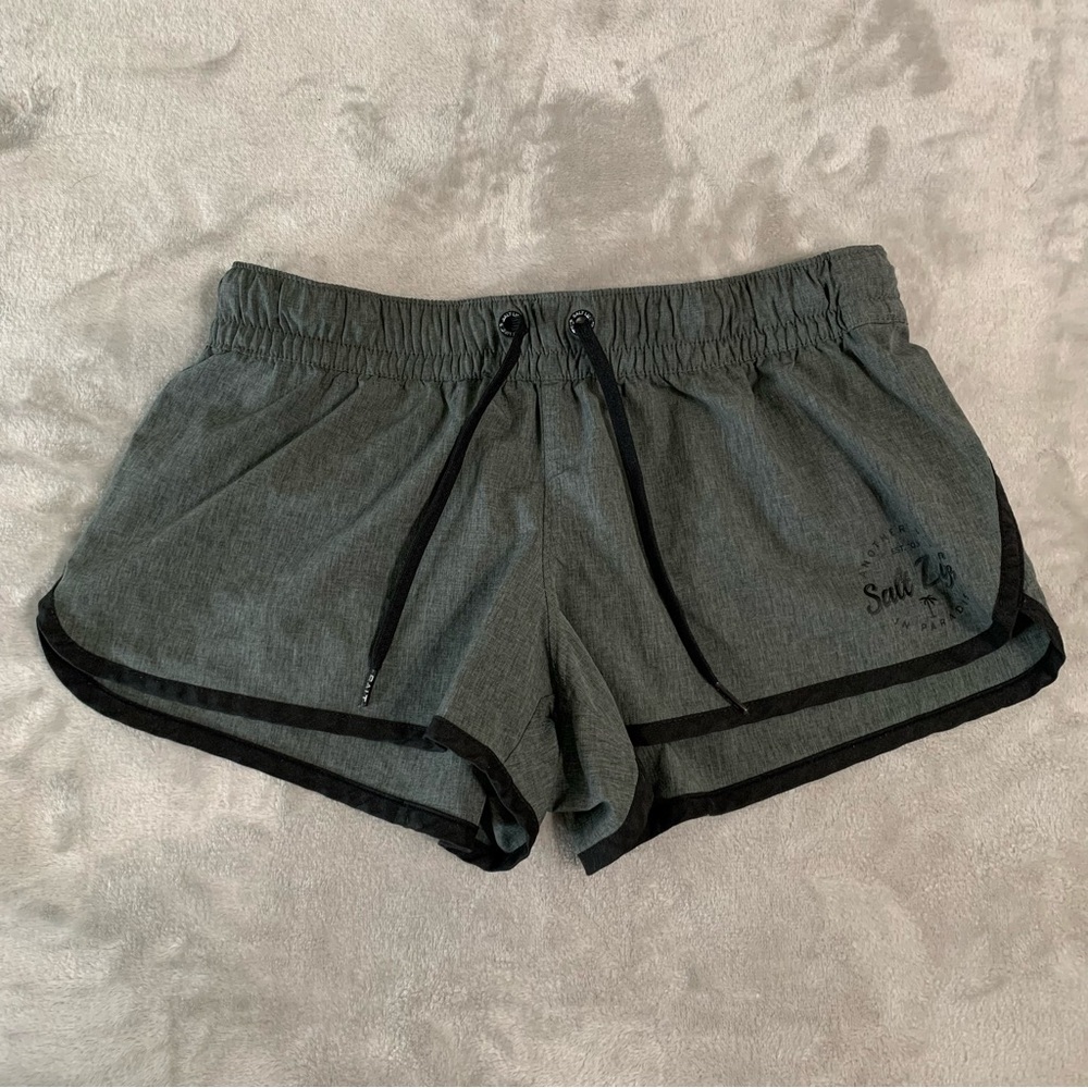 Salt Life Gray and Black Women’s Swim Shorts